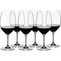 Riedel Vinum Cabernet Sauvignon / Merlot (Bordeaux) Glasses (Set of 6), Anniversary Set