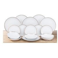 Waterside Gold Band 18-Piece Christmas Dinner Set
