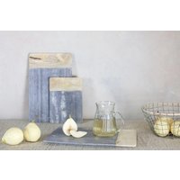 Nkuku Bwari Long Marble Board | Chopping Boards | Grey | Small 2 cm x 23.5 x 16.5 cm