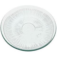 Hestia Recycled Glass Side Plate Clear 20Cm