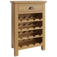 K-Interiors Shelton Ready Assembled Solid Wood Wine Cabinet