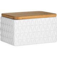 Dolomite Butter Dish in White
