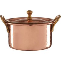 Premier Housewares Mini Casserole Dish with Lid - Stainless Steel/Copper