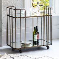 Crossland Grove Brompton Drinks Trolley Bronze 750X457X787Mm Brown