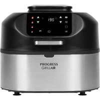 Progress EK4549P 6L Aero Grill Pro Air Multicooker With Temperature Probe & Digital Led Display - Black And Silver
