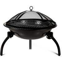 Regatta Black Steel Firepit With Guard