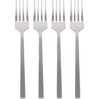 Stainless Steel Cake Forks - 15cm - Pack of Four - Silver