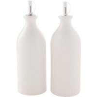 Hestia Set of 2 Ribbed Oil Bottles