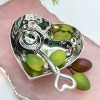 Heart Bowl And Amore Sugar Spoon, Silver